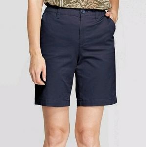 Navy Blue Chino Shorts